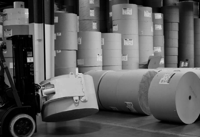 Cascade Forklift Attachment Barrel Paper Roll