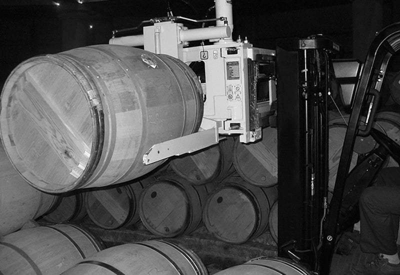 Cascade Forklift Attachment Specialty Wine Barrel Handler